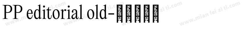 PP editorial old字体转换